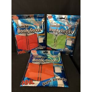Set of 3!! BRAND NEW Jumbo Book Covers XXL Super Stretchy Premium
